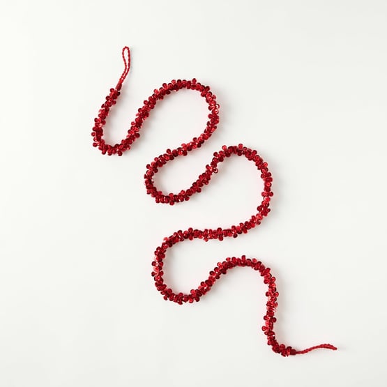 Sequin Red Garland
