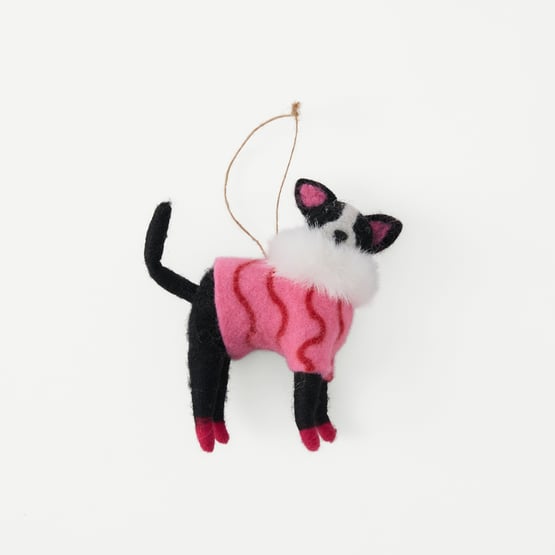 Black Cat Felted Friend