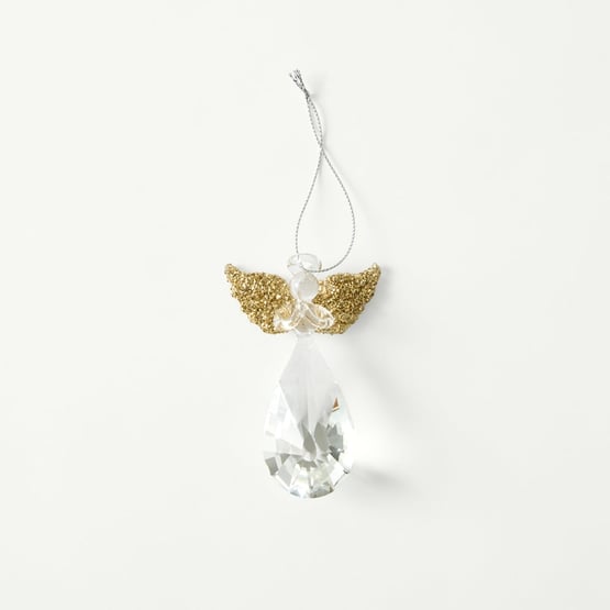 Gold Angel Crystal Ornament