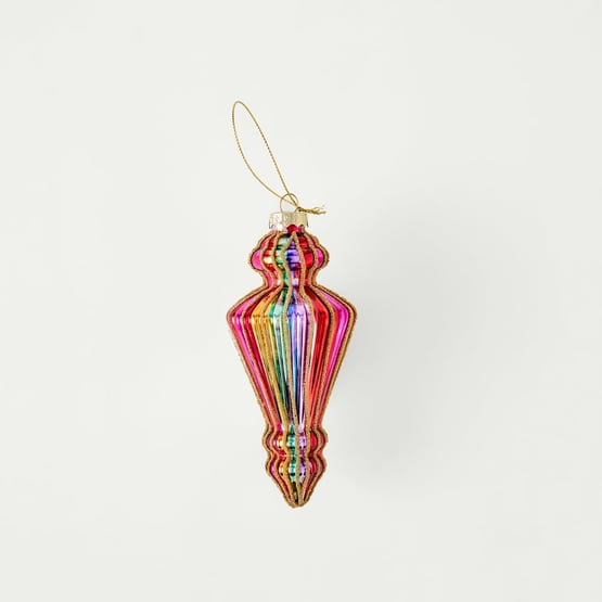 Vintage Glass Calypso Finial Drop Ornament