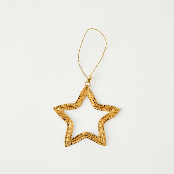 Crystal Jewel Gold Star Decoration