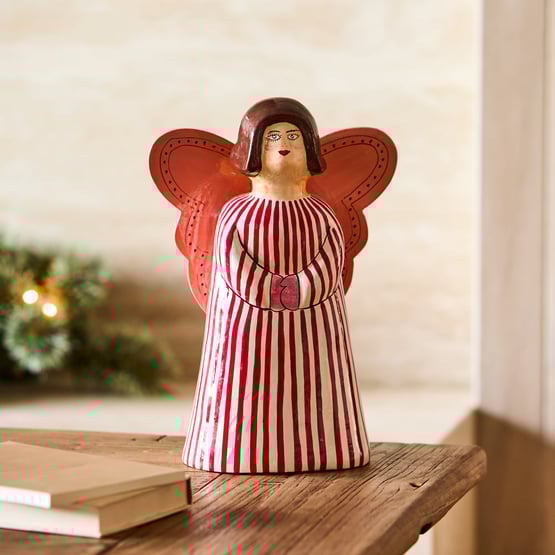 Papier Mache 12 Days of Christmas Angel