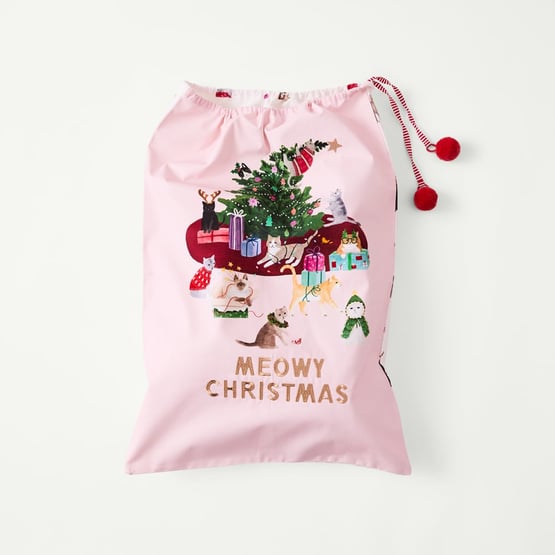 Meowy Christmas Santa Sack