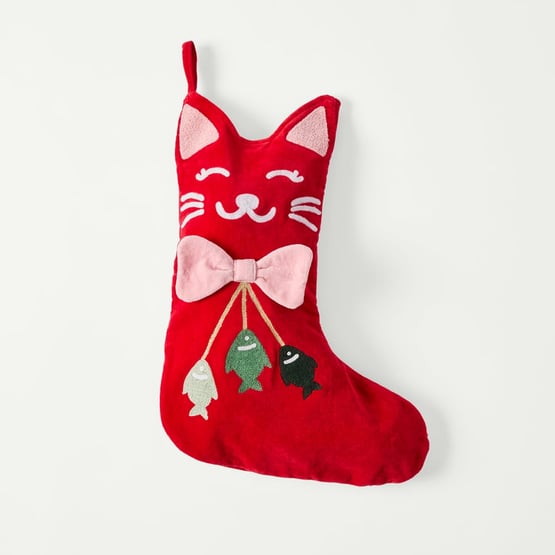 Festive Cat Pet Stocking