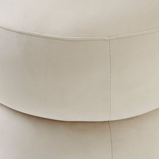Poppi Birch Velvet Ottoman