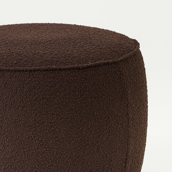 Norway Chocolate Boucle Ottoman