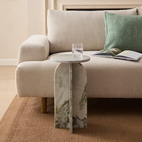  Green Onyx Marble Drinks Table