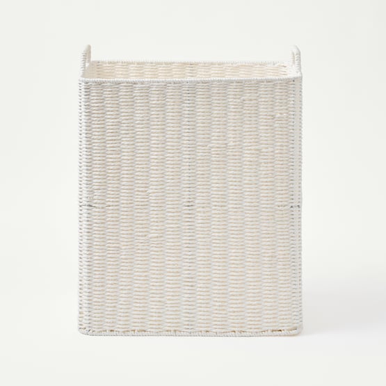 Sala White Laundry Basket