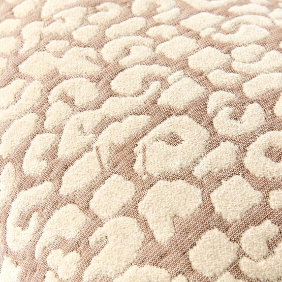Safari Natural Leopard Cushion