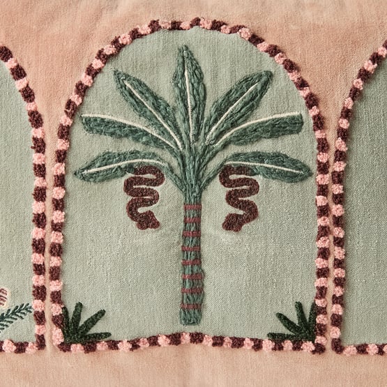 Moulay Green Velvet Cushion
