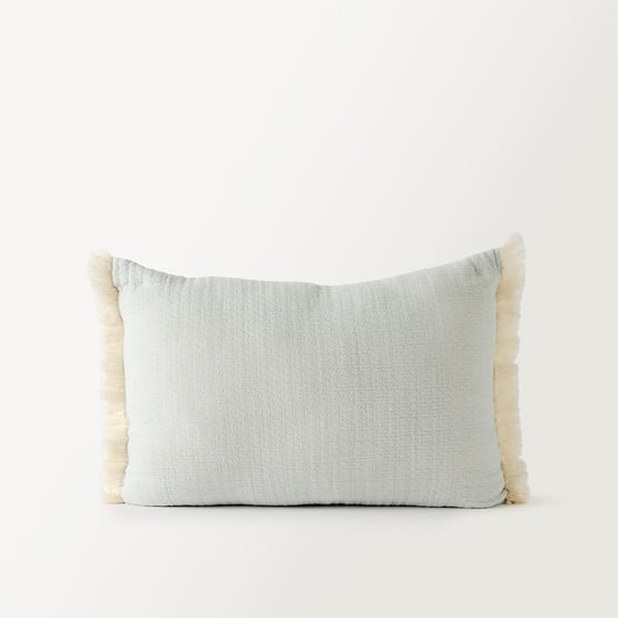 European Collection Elio Blue & White Cushion