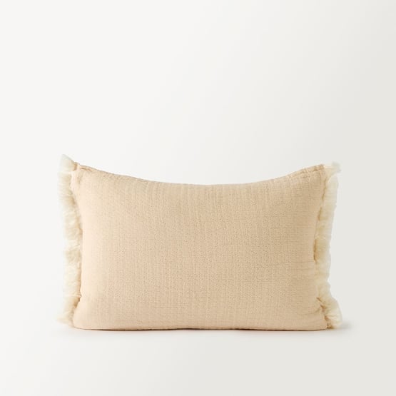 European Collection Elio Cappuccino & White Cushion