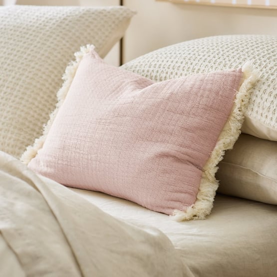 European Collection Elio Light Lilac & Chocolate Malt Cushion