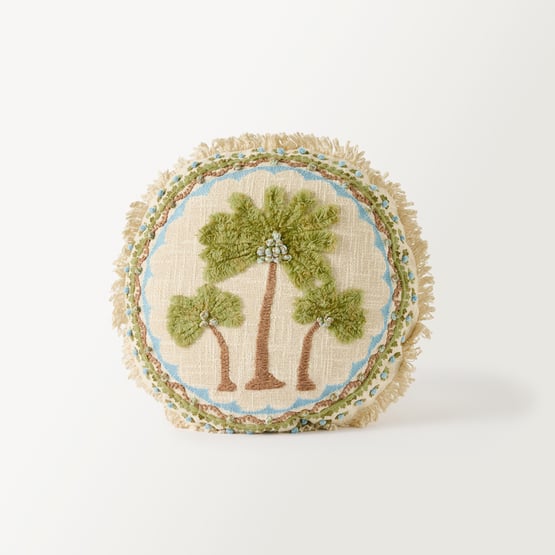 Foxtail Palm Green Cushion