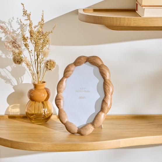 Luana Brown Oval Frame