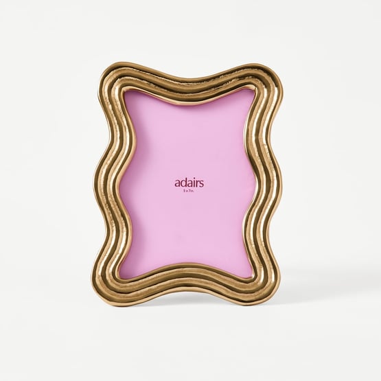 Wavy Gold Large Frame