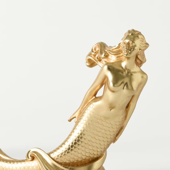 Sirena Gold Mermaid Statue