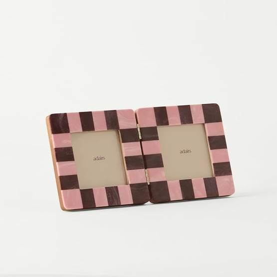 Seraphina Rose & Burgundy Double Frame