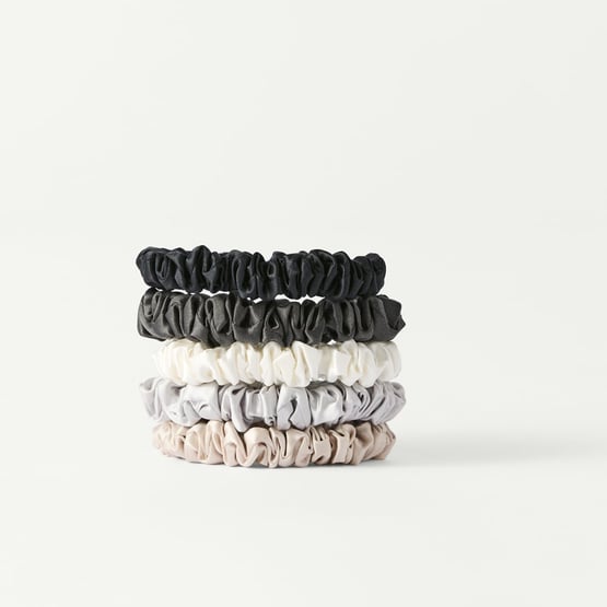 Pure Silk Neutral Hair Ties