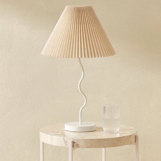 Catalina Coconut Milk & Linen Table Light