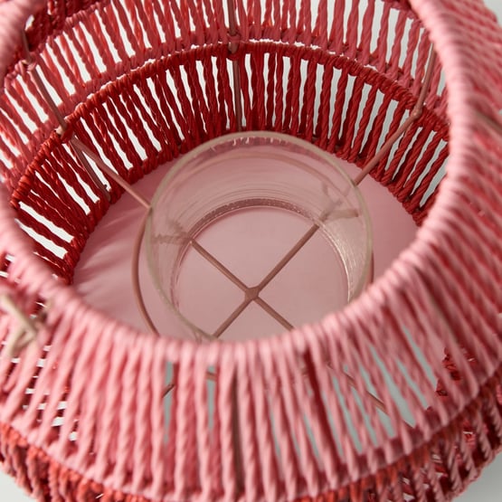 La Mer Pink & Red Lantern