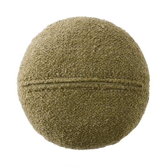 Boucle Moss Round Cushion