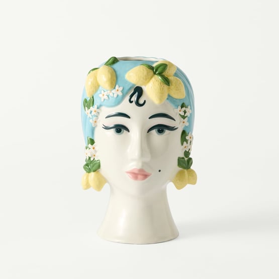 Carmen Multi Lemons Head Vase