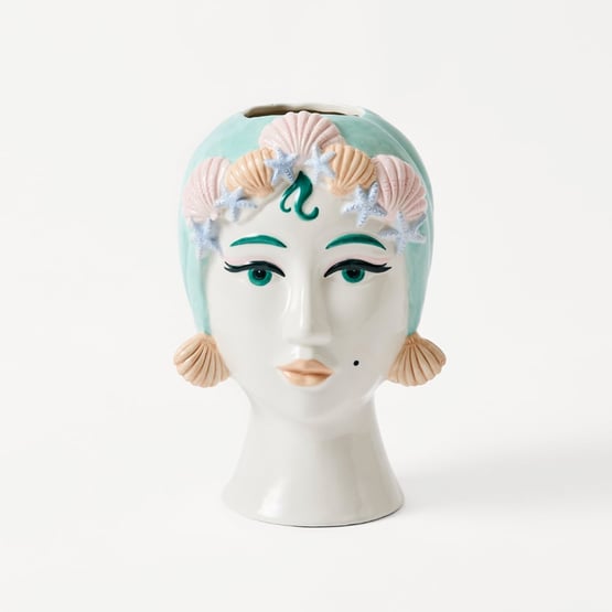 Carmen Multi Mermaid Head Vase