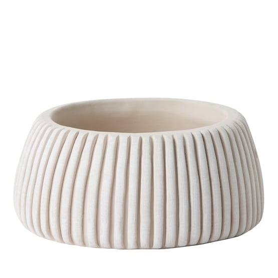 Lino Off White & Beige Pot