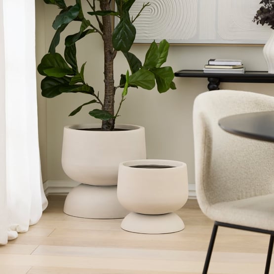 Bondi Warm White Large Pot
