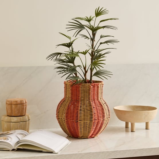 Nalu Natural & Ginger Woven Pot