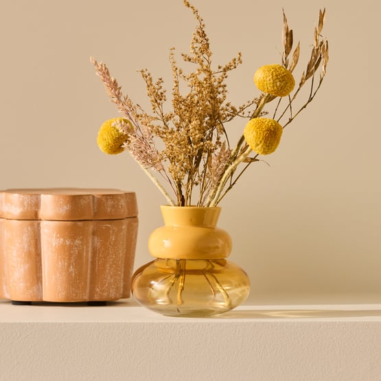 Genie Yellow Small Vase