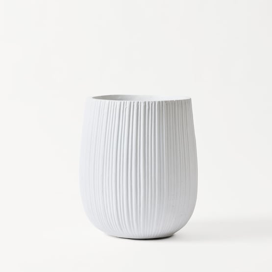 Woollahra White Large Pot