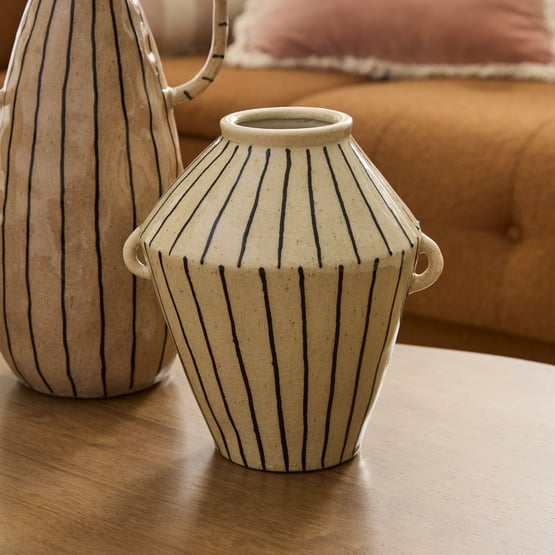 Paloma White & Black Vase Urn