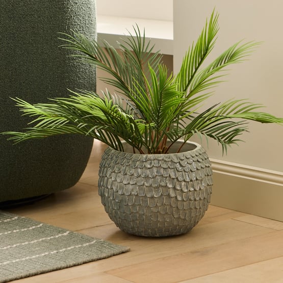 Feather Pot Teal