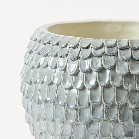 Feather Pot Teal