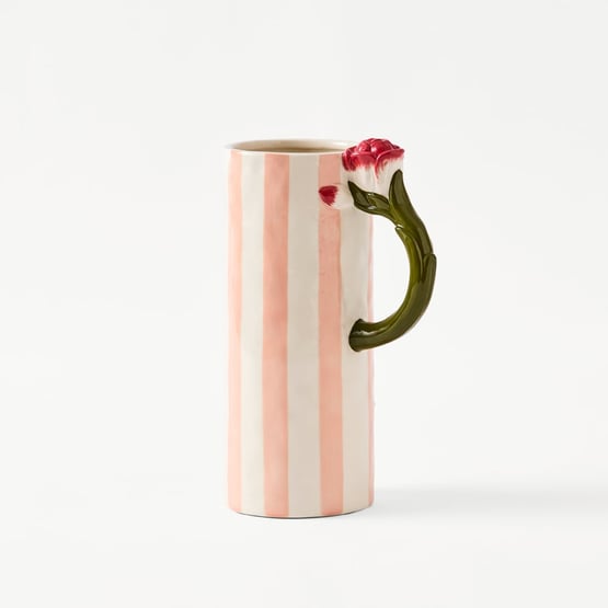 Amelie Pink & White Vase