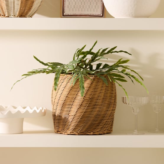 Twist Woven Natural Pot 