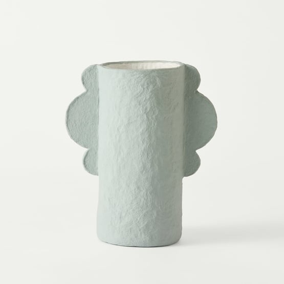Zola Light Blue & White Tall Vase