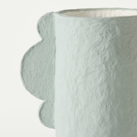 Zola Light Blue & White Tall Vase