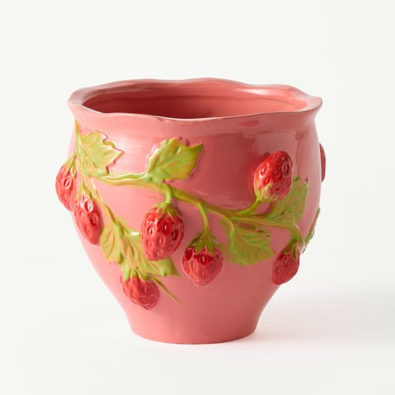 Strawberry Pink Vine Pot