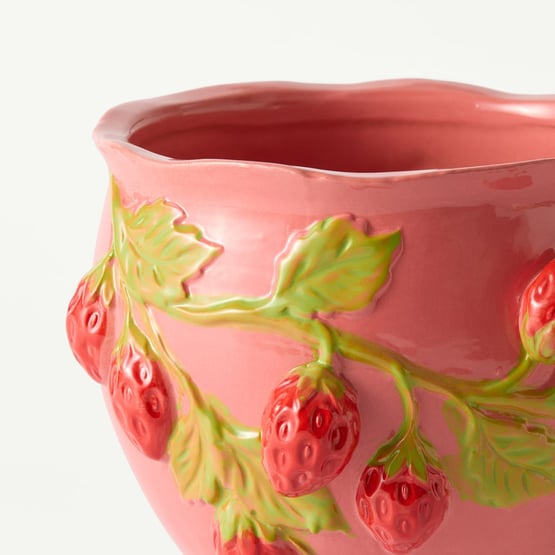 Strawberry Pink Vine Pot