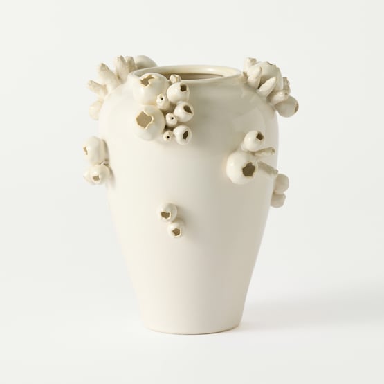 Seascape Cream Tall Vase