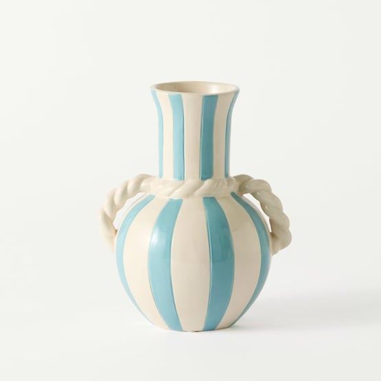 Sienna White & Blue Tall Vase 