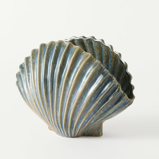 Clam Blue Vase