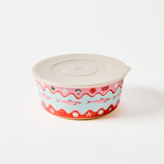 La Mer Coastal Lobster Melamine Containers Set of 3