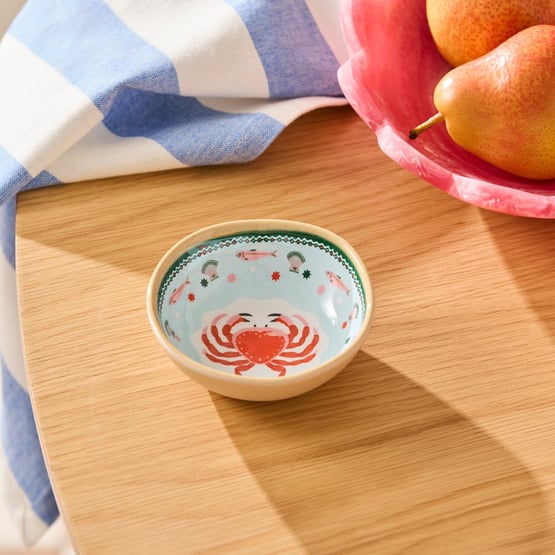 La Mer Coastal Crab Melamine Dip Bowl