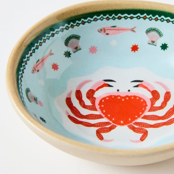 La Mer Coastal Crab Melamine Dip Bowl