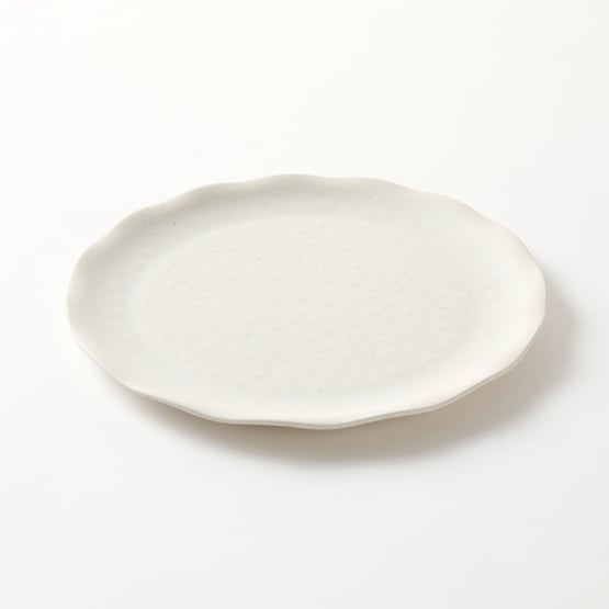 Catalina Ivory Bamboo Dinner Plate Set of 4