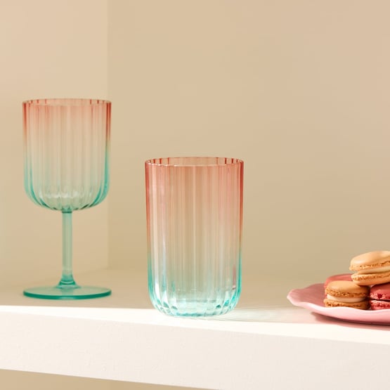 Positano Blue & Pink Tumbler